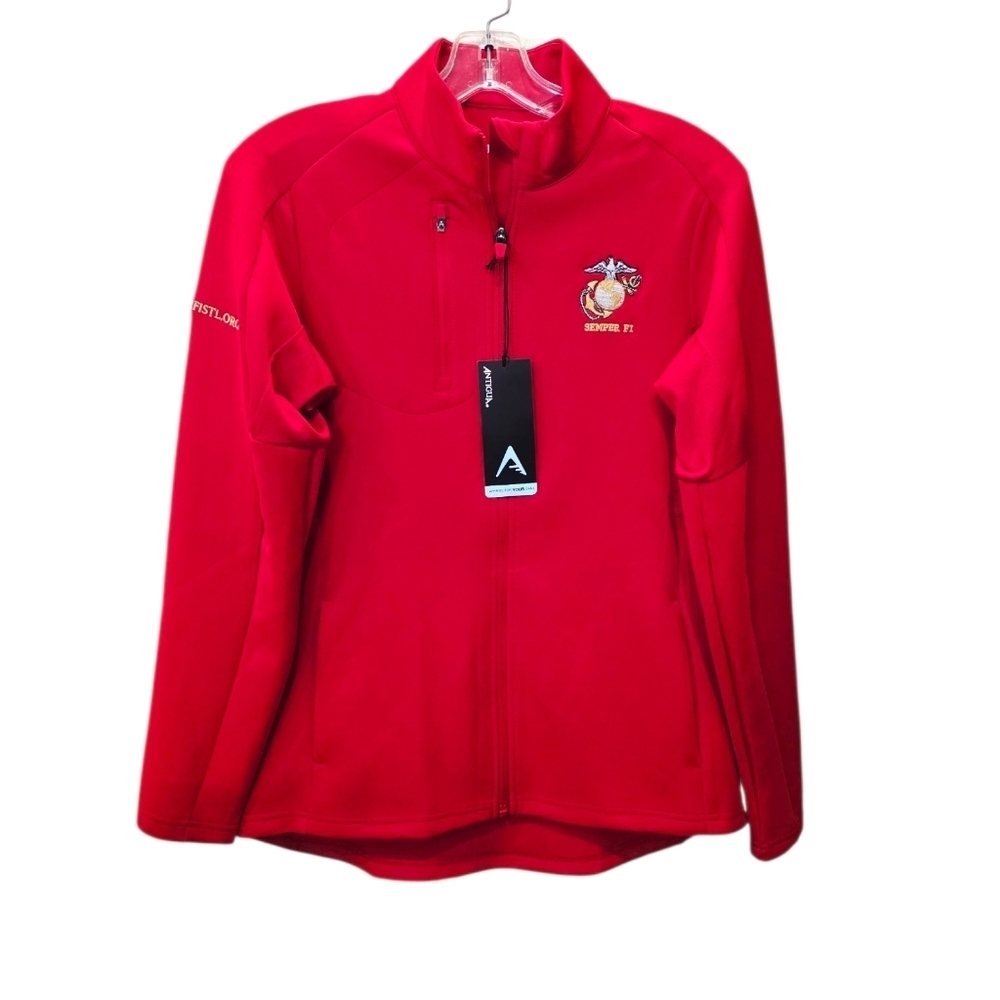 NWT'S Antigua Vibrant Red Women's Semper Fi Jacket (SEMPERFISTL.ORG)